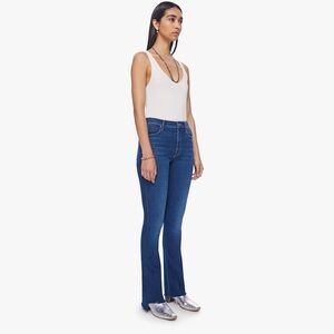 Mother Denim “The Runaway Step Fray” Low-Rise Ankle Jeans